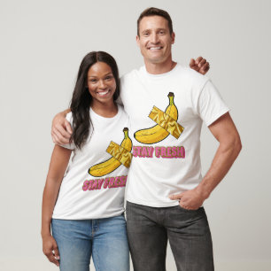Banaan met woorden t-shirt