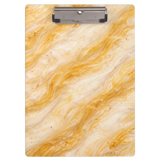 Banaan Milkshake Marmer Textuur Design Klembord (Voorkant)