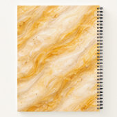 Banaan Milkshake Marmer Textuur Ontwerp Notitieboek (Achterkant)