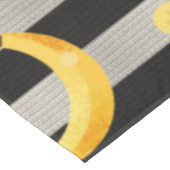 Banaan Modern Zwart & Wit Strepen Tafelkleed (Gekanteld)