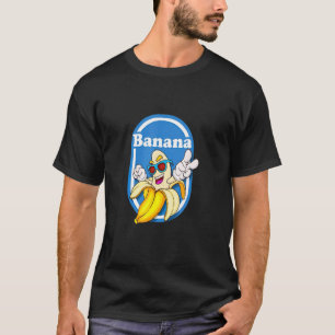 banaan moderne sticker angst grappig kompas t-shirt