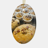 Banaan Notenbrood Keramisch Ornament (Links)