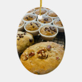 Banaan Notenbrood Keramisch Ornament (Voorkant)