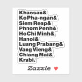Banaan Pannenkoek Trail / Circuit Sticker (Vel)