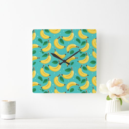 Banaan Patroon Wandklok (Huis)