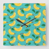 Banaan Patroon Wandklok (Voorkant)
