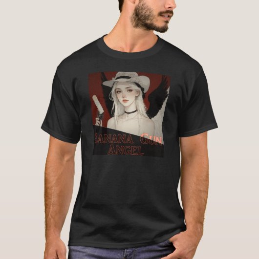 Banaan pistool engel t-shirt (Voorkant)