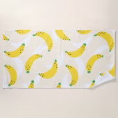 Banaan Pop Geel Crème Strandlaken (Voorkant)