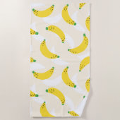 Banaan Pop Geel Crème Strandlaken (Voorkant)