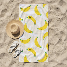 Banaan Pop Geel Crème Strandlaken