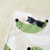 Banaan Pop Sage Green Strandlaken (In situ)