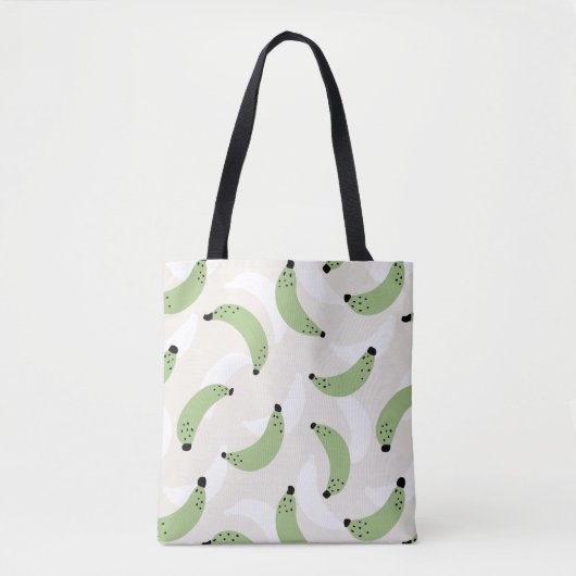 Banaan Pop Sage Green Tote Bag (Voorkant)