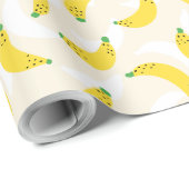 Banaan Pop Yellow Cream Cadeaupapier (Rol Hoek)
