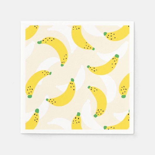 Banaan Pop Yellow Cream Servet (Voorkant)