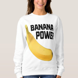 Banaan Power Grappig Geel Geript Fruit Gift Trui