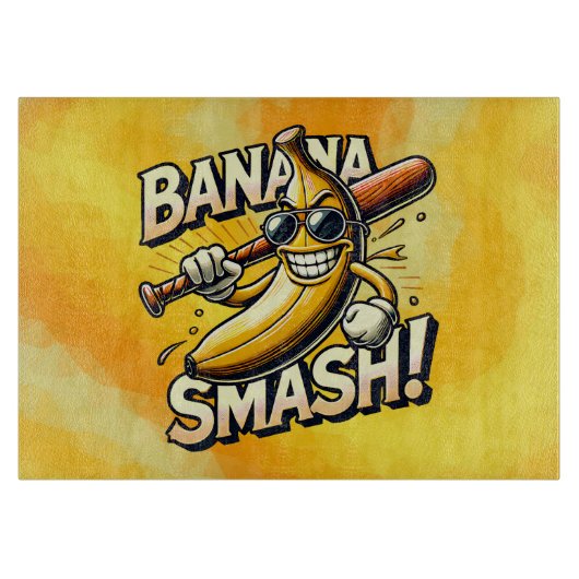 Banaan Power-Up Snijplank (Voorkant)