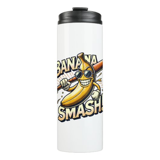 Banaan Power-Up Thermosbeker (Voorkant)