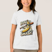 Banaan Power-Up Tri-Blend Shirt (Voorkant)