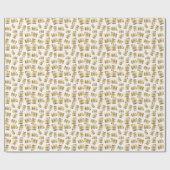 Banaan pudding patroon cadeaupapier (Vlak)