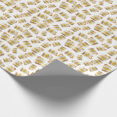 Banaan pudding patroon cadeaupapier (Hoek)