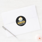 Banaan Pudding Recept Ijs Cake Taart Dessert Ronde Sticker (Envelop)