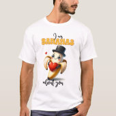banaan Punny Funny Valentijn T-shirt (Voorkant)