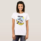Banaan relaxen t-shirt (Voorkant volledig)
