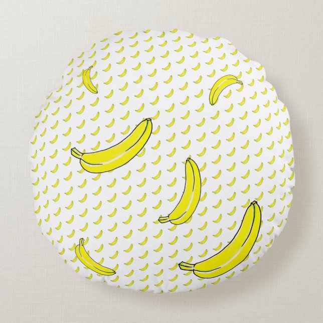 Banaan Rond Kussen (Voorkant)