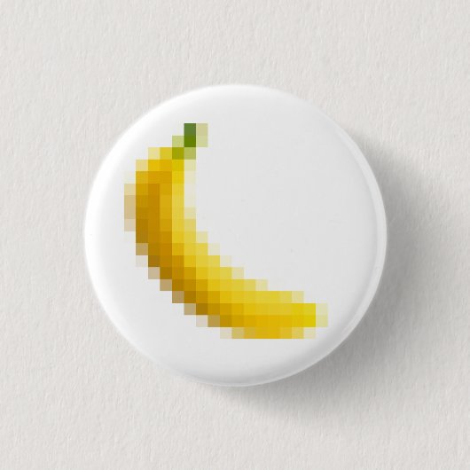 Banaan Ronde Button 3,2 Cm (Voorkant)