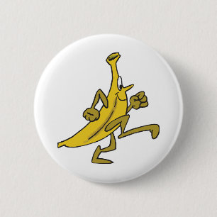 banaan ronde button 5,7 cm