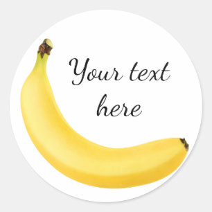 Banaan Ronde Sticker