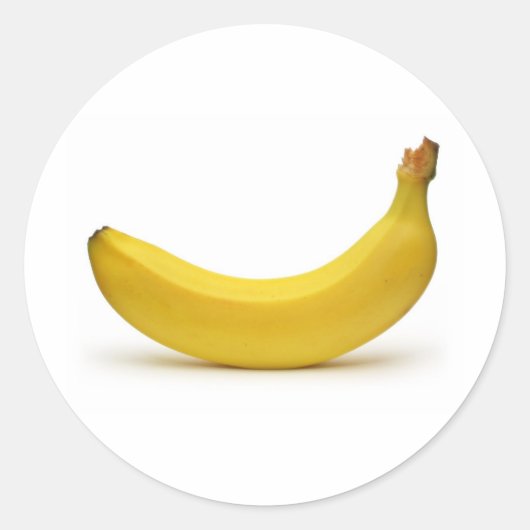 banaan ronde sticker (Voorkant)
