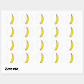 banaan ronde sticker (Vel)