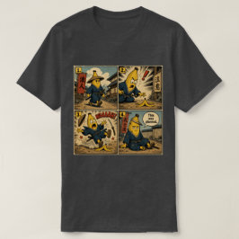 Banaan Ronin Uitglijder — Grappige Bushido Strip T-shirt