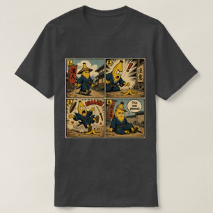 Banaan Ronin Uitglijder — Grappige Bushido Strip T-shirt