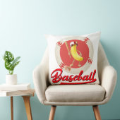 Banaan Slagger Grappig Baseball Aangepast Grafisch Kussen (Stoel)