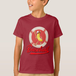 Banaan Slagger Grappig Baseball Aangepast Grafisch T-shirt