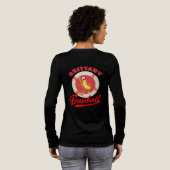 Banaan Slagger Grappig Baseball Aangepast Grafisch Tri-Blend Shirt (Achterkant)
