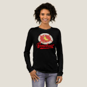 Banaan Slagger Grappig Baseball Aangepast Grafisch Tri-Blend Shirt (Voorkant)