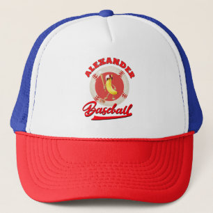 Banaan Slagger Grappig Baseball Aangepast Grafisch Trucker Pet