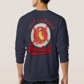 Banaan Slagger Grappig Baseball Aangepast Grafisch Trui (Achterkant)