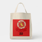 Banaan Slagger Grappig Honkbal Aangepast Grafisch Tote Bag (Achterkant)