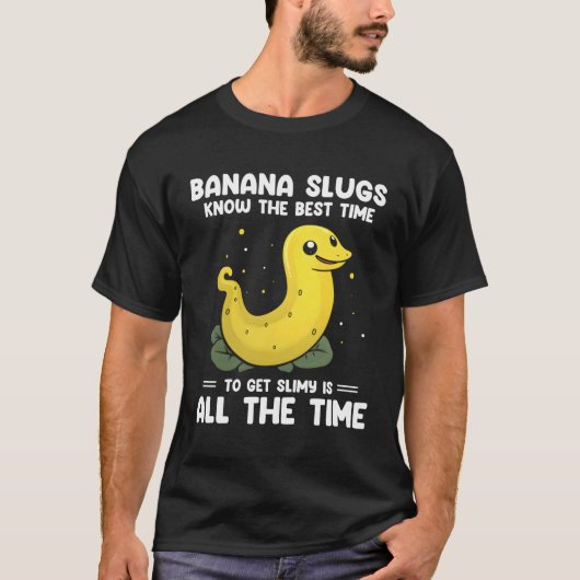 Banaan Slug Collecting Quote voor Slug Science T-shirt (Voorkant)
