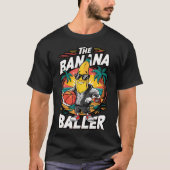 Banaan spelen Basketbal Fruitliefhebber Basketbal  T-shirt (Voorkant)
