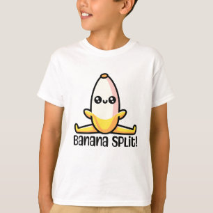 Banaan Split! Schattigee bananenschil T-shirt