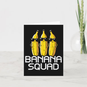 Banaan squad grappig fruit team crew bijpassende v kaart