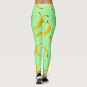 Banaan Textuur lichtgroene leggings (Achterkant)