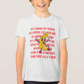 banaan Tri-Blend shirt (Voorkant)