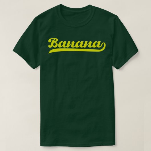 Banaan Typografie T-shirt (Design voorkant)