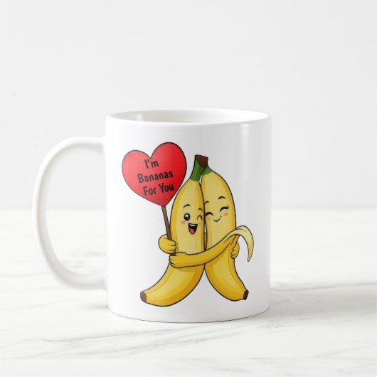 banaan-Valentijnsdag Koffiemok (Links)